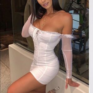 Fashion Nova ruched mini-dress